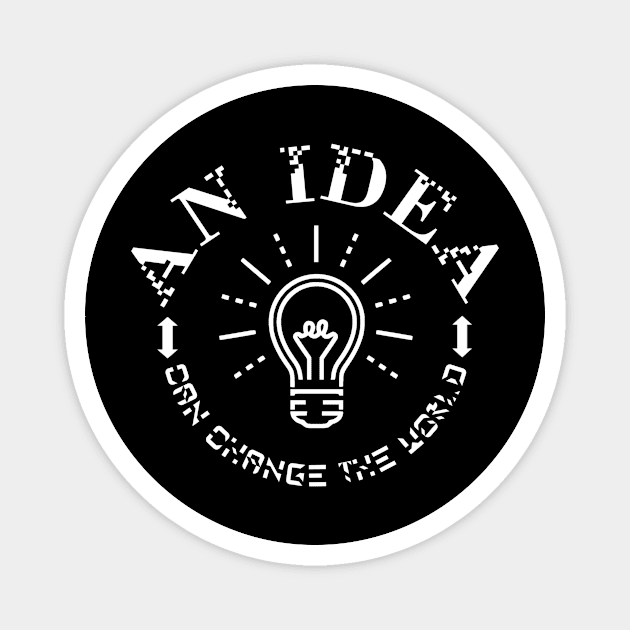 An Idea Can Change The World Magnet by Curator Nation